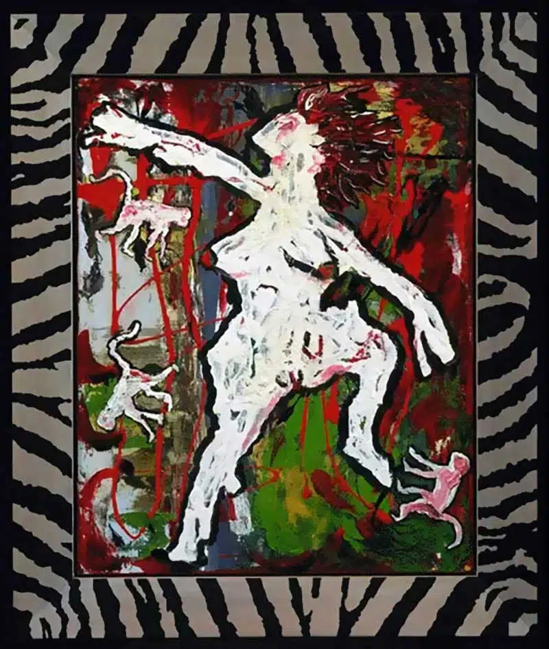 The rape of Bigarschol - 1996 David Bowie paintings - The rape of Bigarschol - 1996