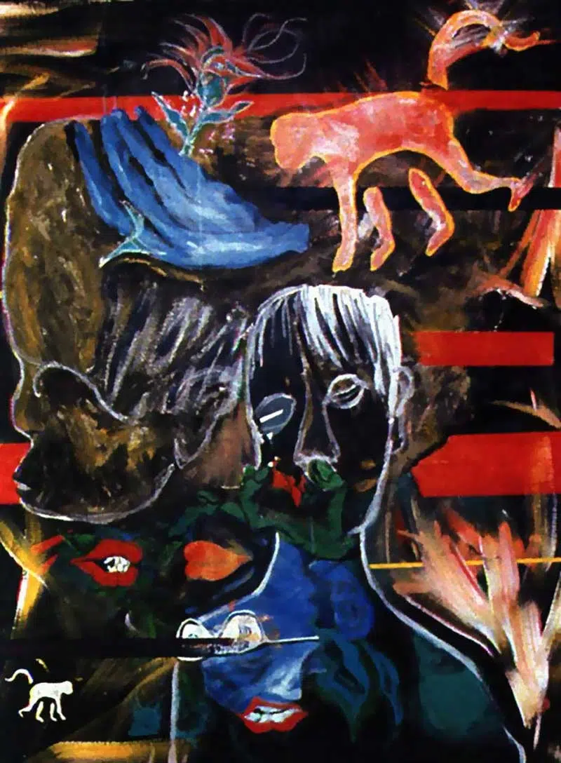 The rape of Bigarschol - 1996 David Bowie paintings - The rape of Bigarschol - 1996