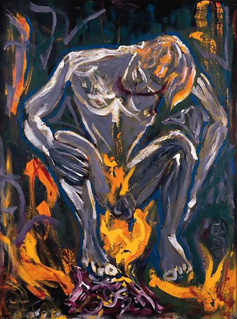 The rape of Bigarschol - 1996 David Bowie paintings - The rape of Bigarschol - 1996