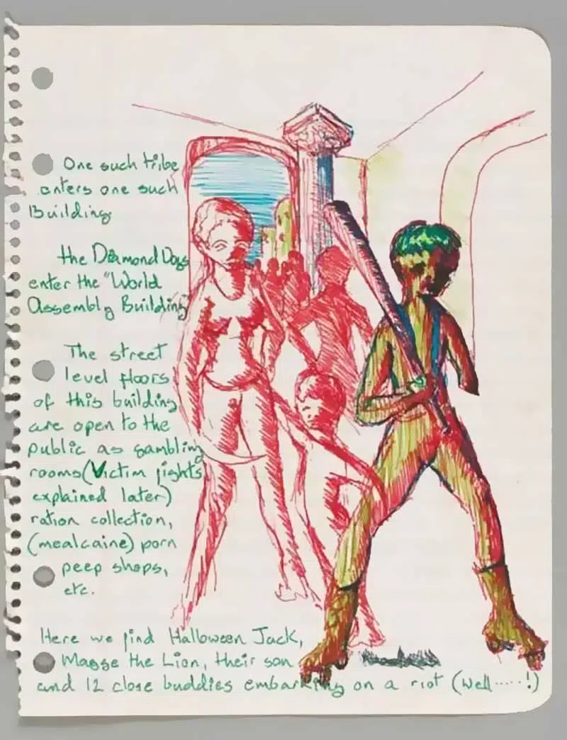 The rape of Bigarschol - 1996 David Bowie paintings - The rape of Bigarschol - 1996