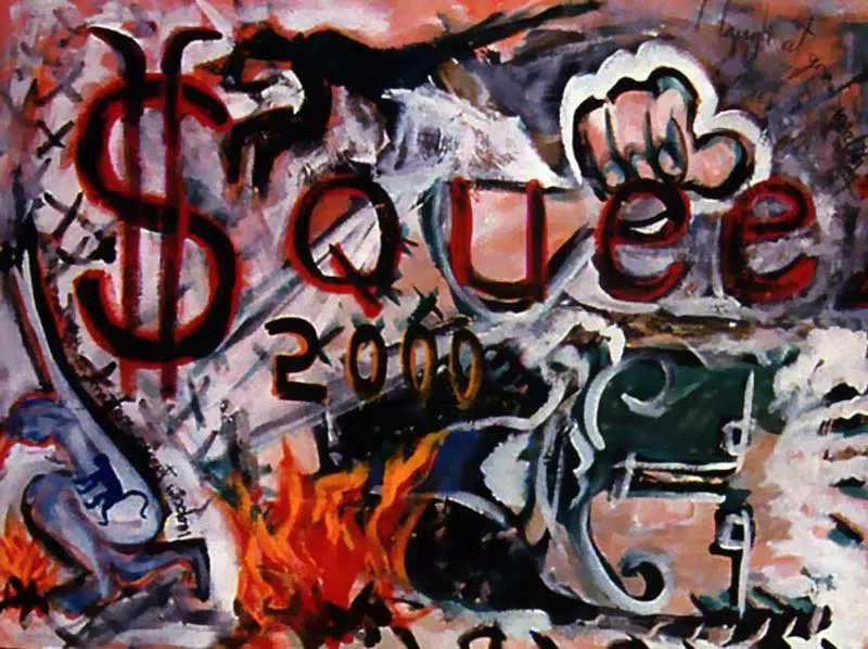 The rape of Bigarschol - 1996 David Bowie paintings - The rape of Bigarschol - 1996
