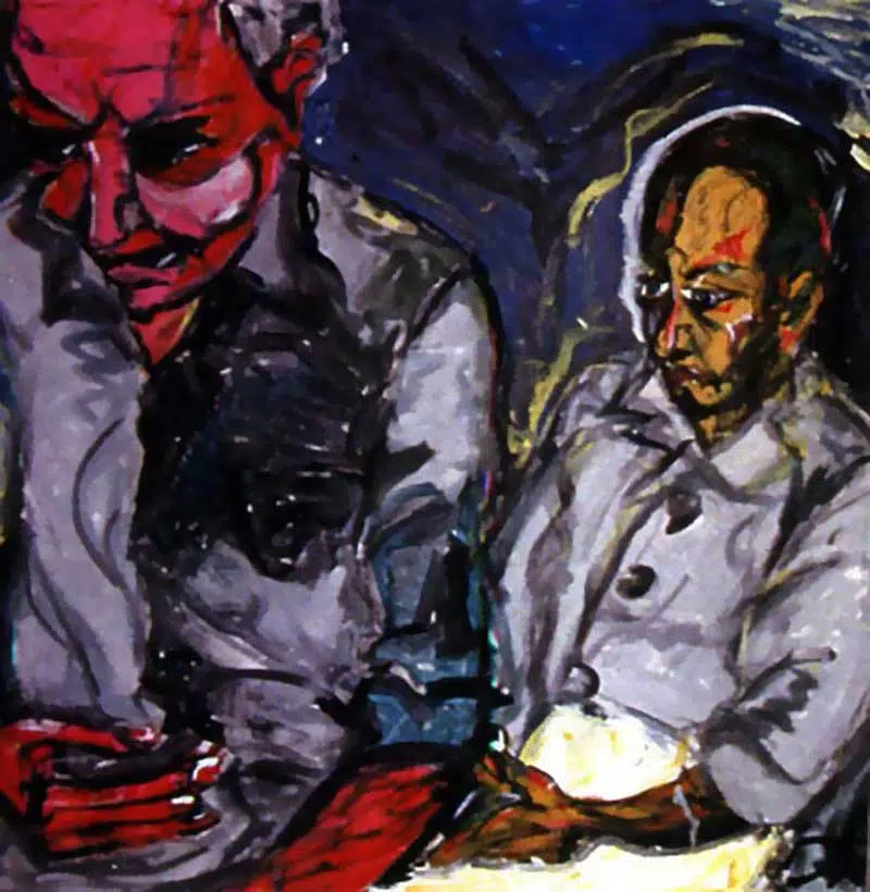 The rape of Bigarschol - 1996 David Bowie paintings - The rape of Bigarschol - 1996