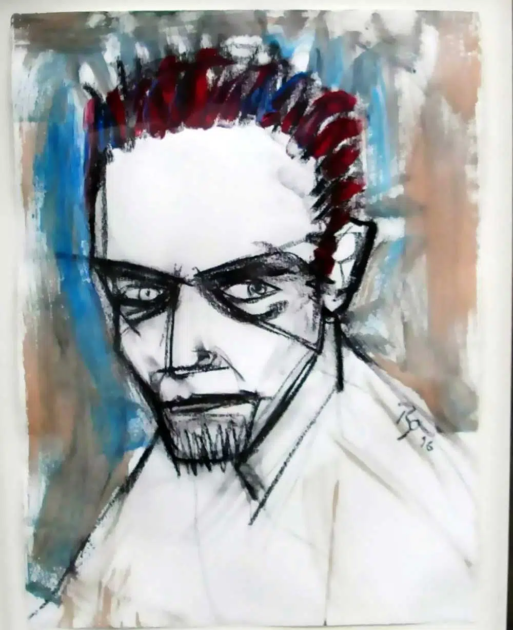The rape of Bigarschol - 1996 David Bowie paintings - The rape of Bigarschol - 1996