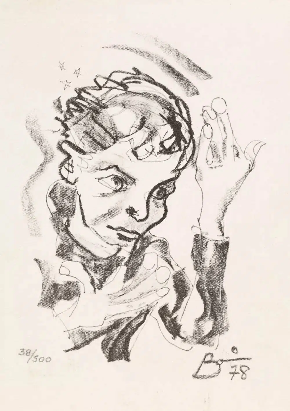 The rape of Bigarschol - 1996 David Bowie paintings - The rape of Bigarschol - 1996