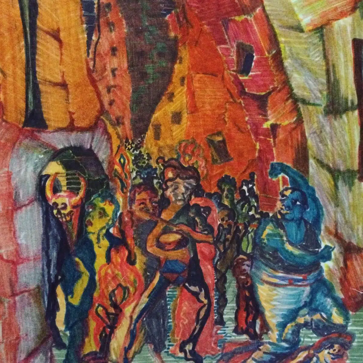 The rape of Bigarschol - 1996 David Bowie paintings - The rape of Bigarschol - 1996