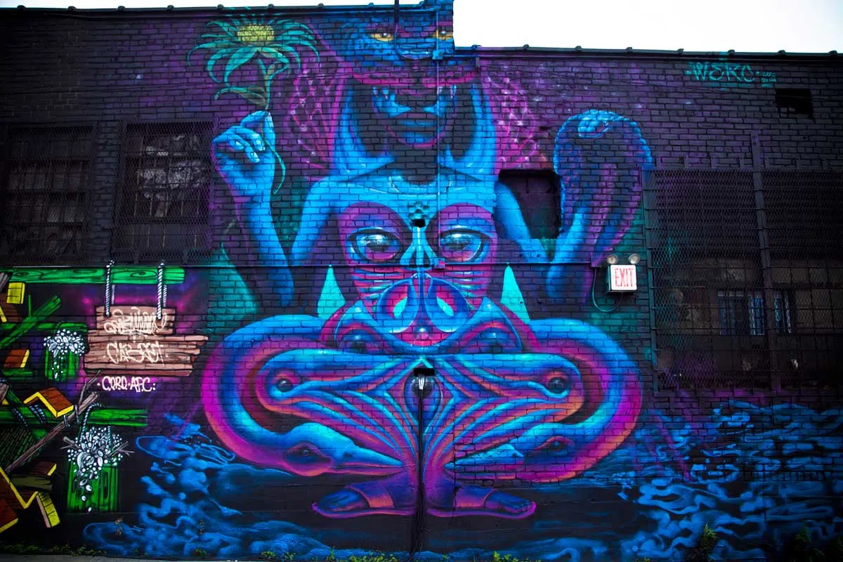 Juicyartfest in Bushwick, Brooklyn Werc street artist