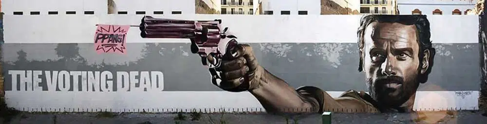 The Voting Dead - 2015, Huelva Manomatic Street Art
