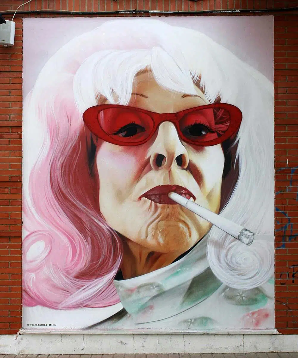 Age is beauty - Huelva, 2015 Manomatic Street Art