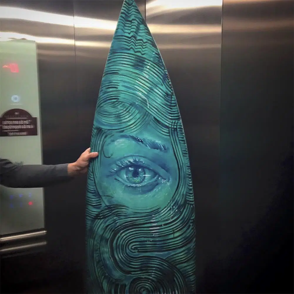 Ocean Eye surf Board Valdi Valdi Street Art