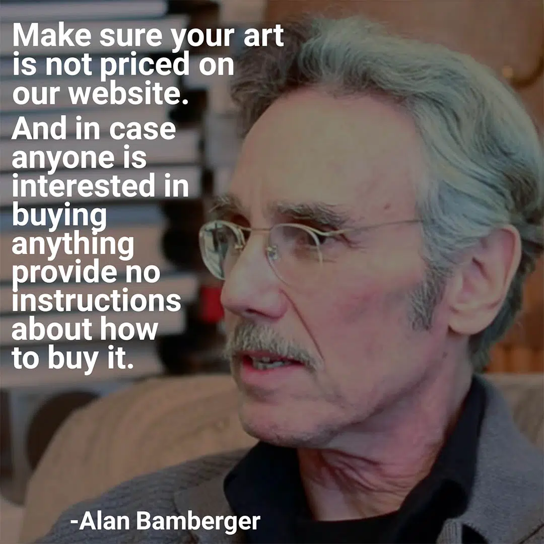 Alan Bamberger Art Business artist coaching services
