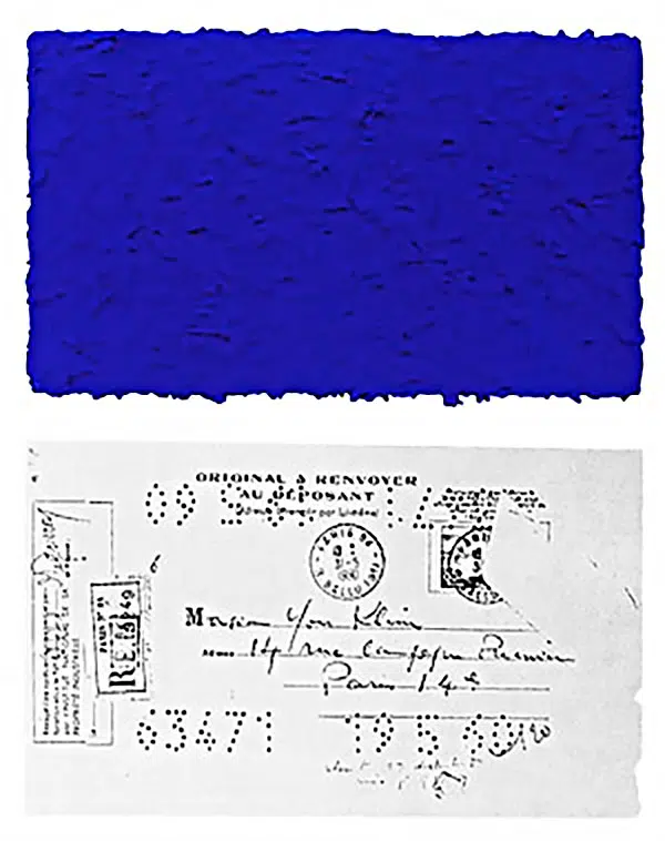 IKB Patent Yves Klein how to find your art style