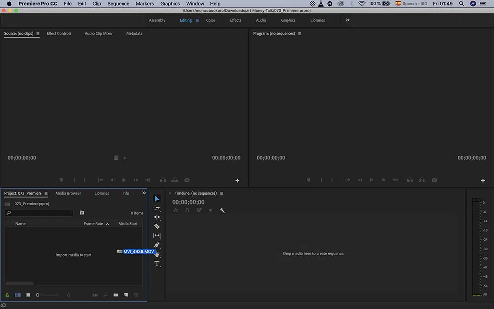 sequence youtube for artists