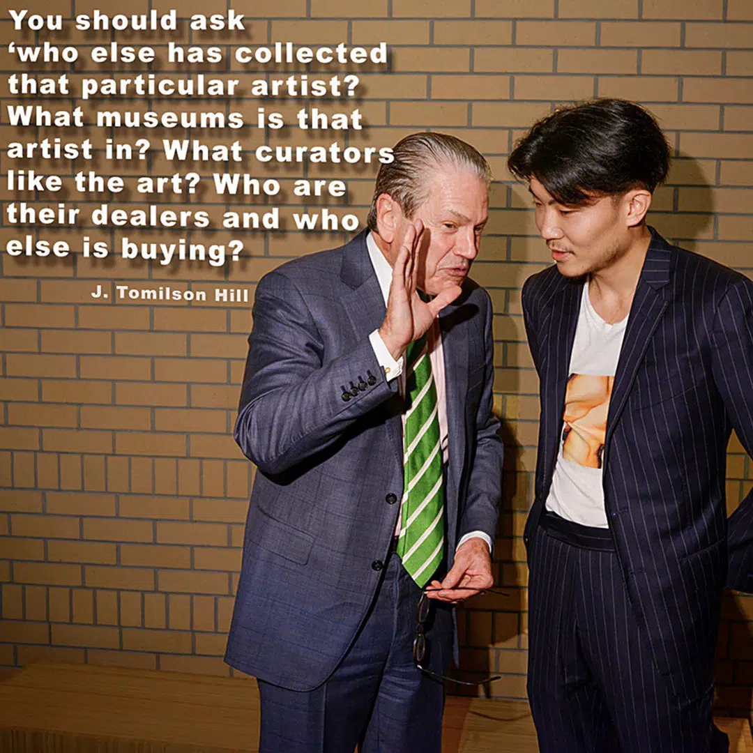 J. Tomilson Hill art quote how to start an art business