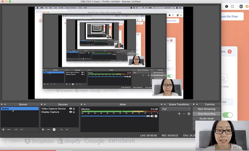 OBS youtube for artists