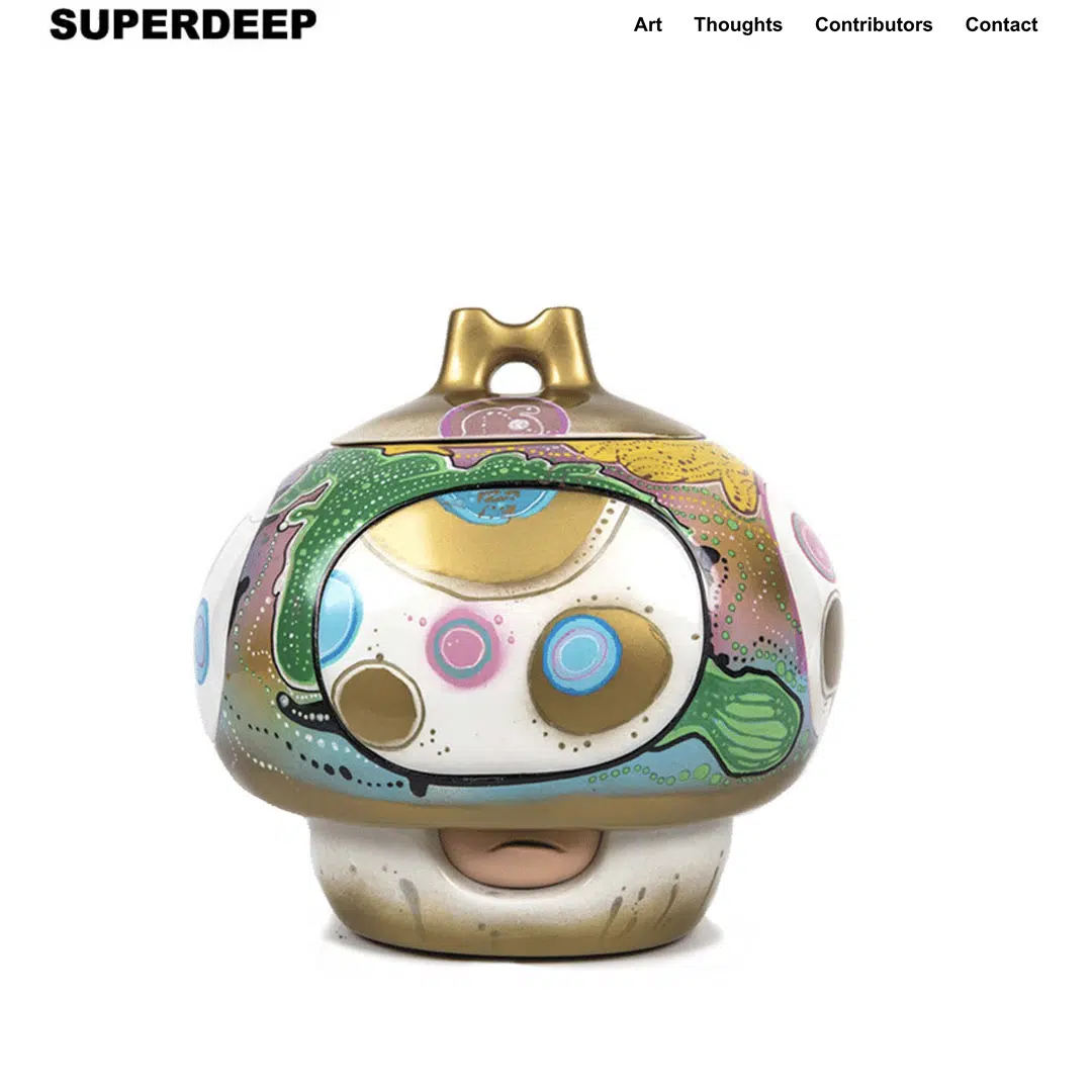Superdeep art toys website art coaching online community