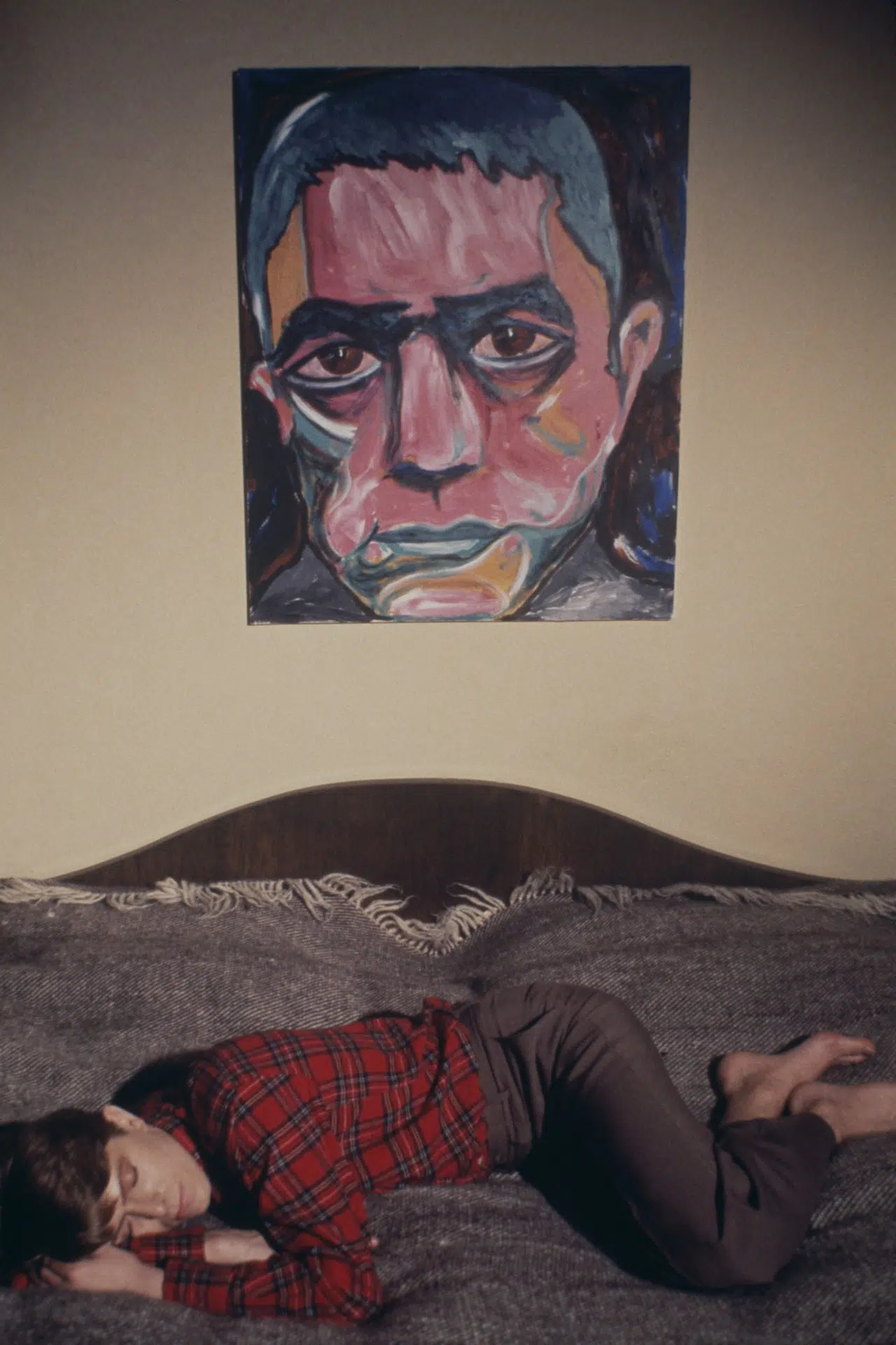 portrait of Yukio Mishima by David Bowie David Bowie paintings portrait of Yukio Mishima