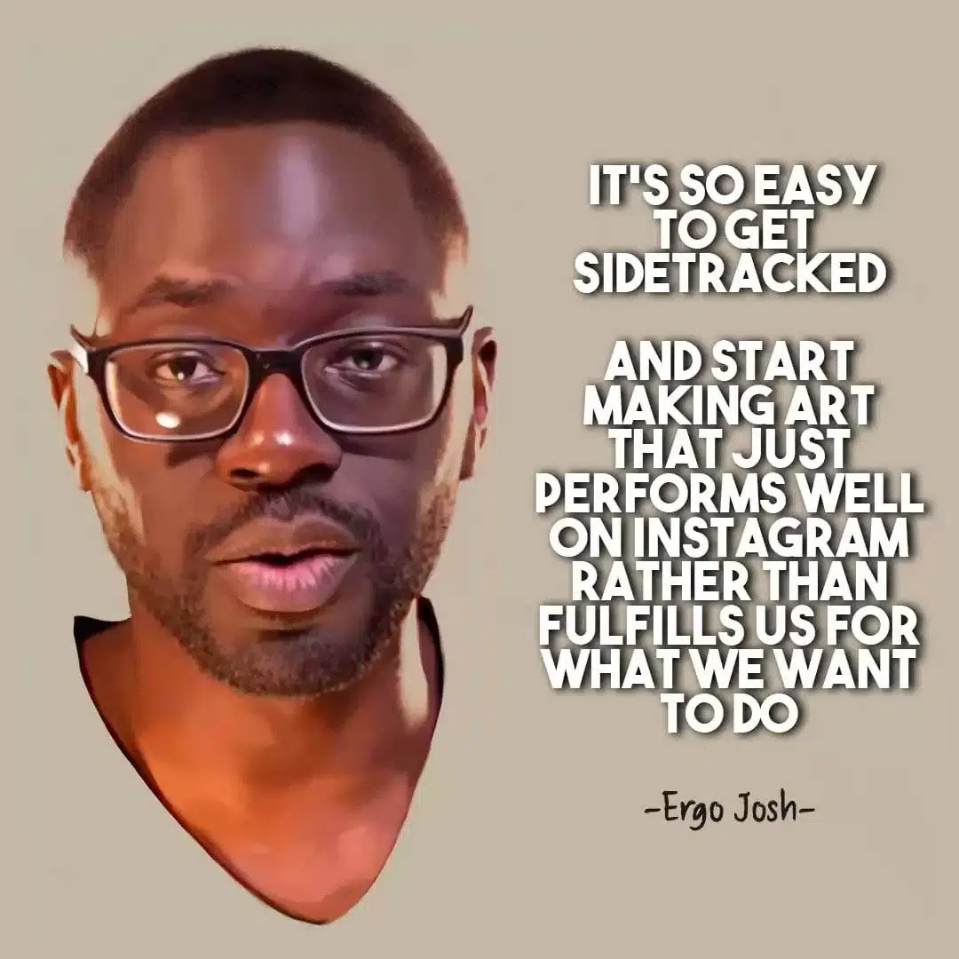 Instagram tips for artists - Ergo Josh instagram tips for artists