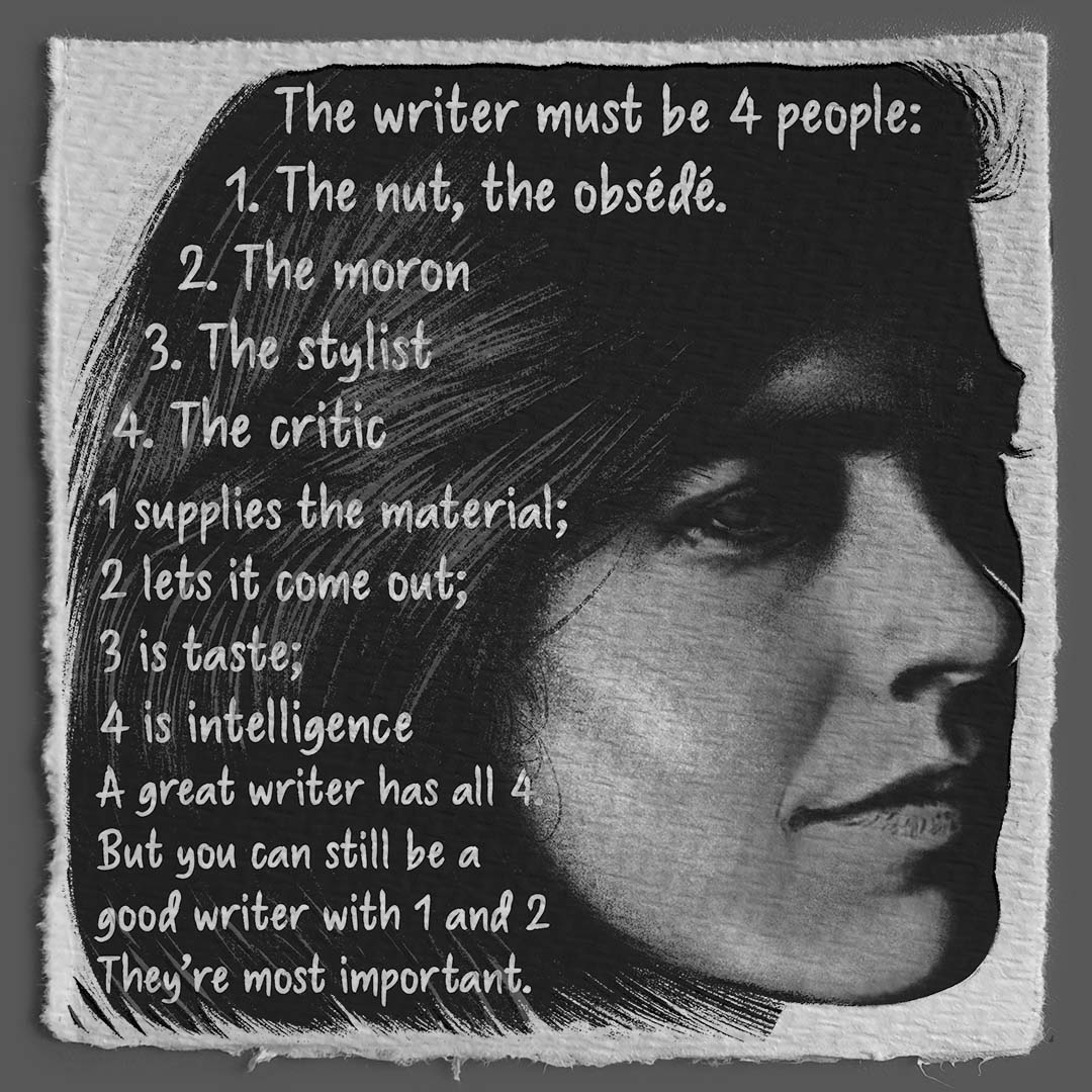 Writer residency Madrid - Susan Sontag quote on writing