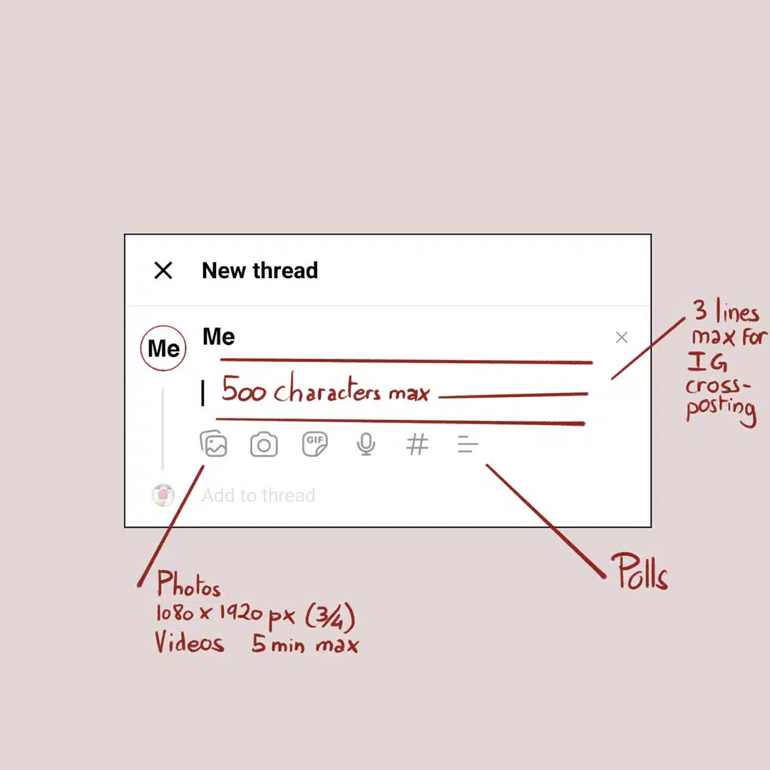threads posts size instagram threads tips for artists