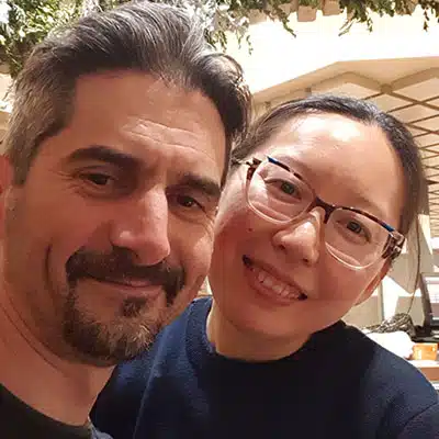 Mo Li and Greg Bot Mo Li and Greg Bot at the artist residency madrid spain very private gallery