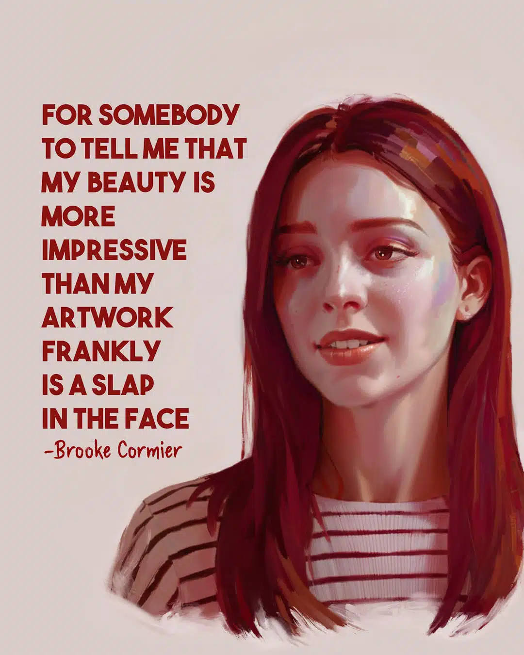 Brooke Cormier quote Brooke Cormier Art Quote - Instagram art portfolio designtips