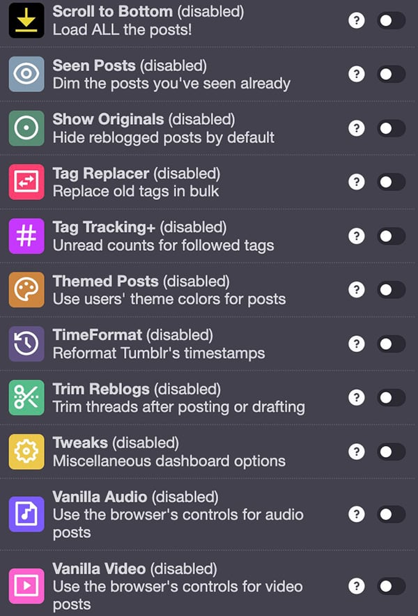 Tumblr tips for artists, Tumblr XKit extension