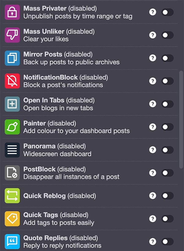 Tumblr tips for artists, Tumblr XKit extension