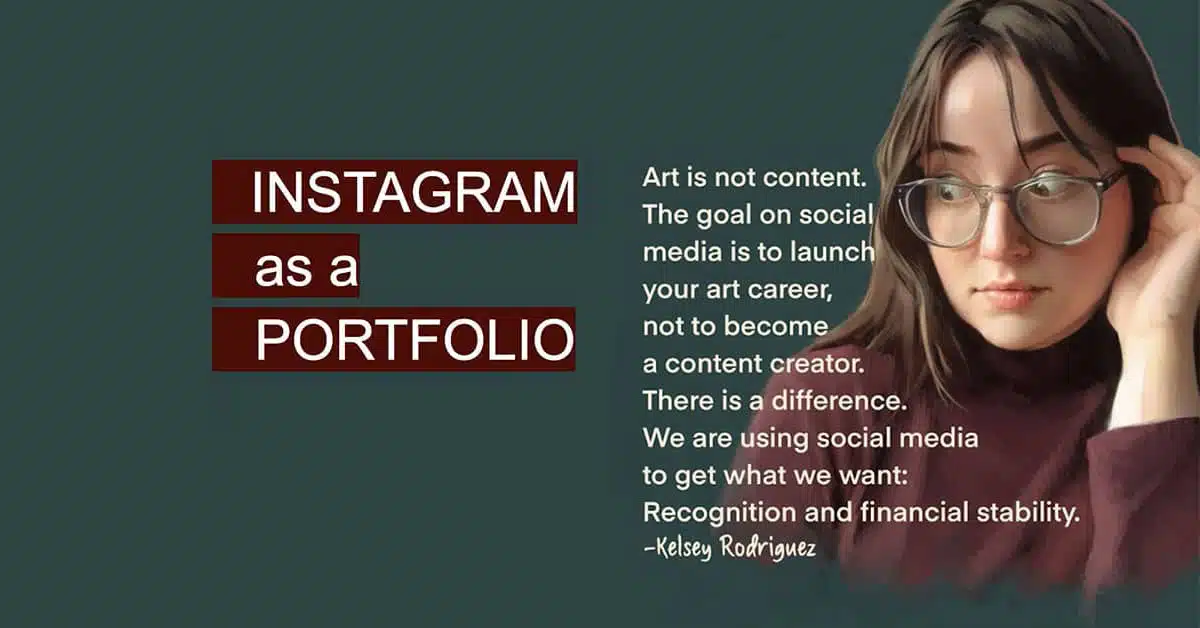 Instagram art portfolio design tips - featured image