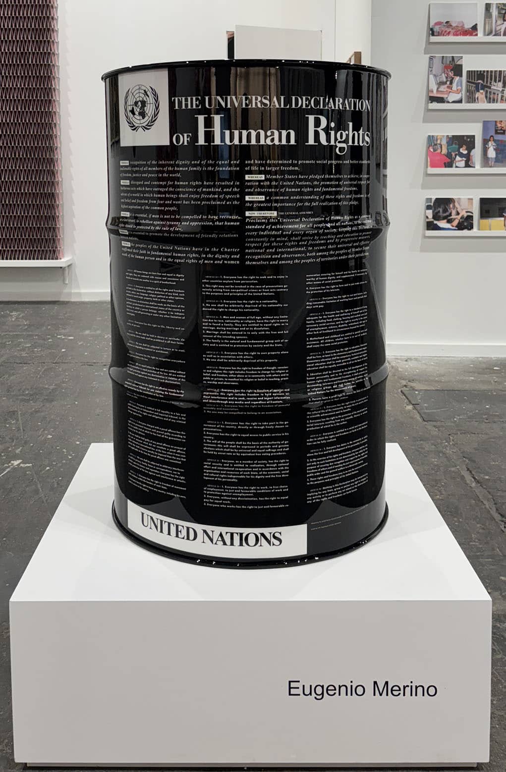 Barrel of Rights - Eugenio Merino Barrel of Rights - Eugenio Merino - ARCOmadrid 2026 - art fair madrid