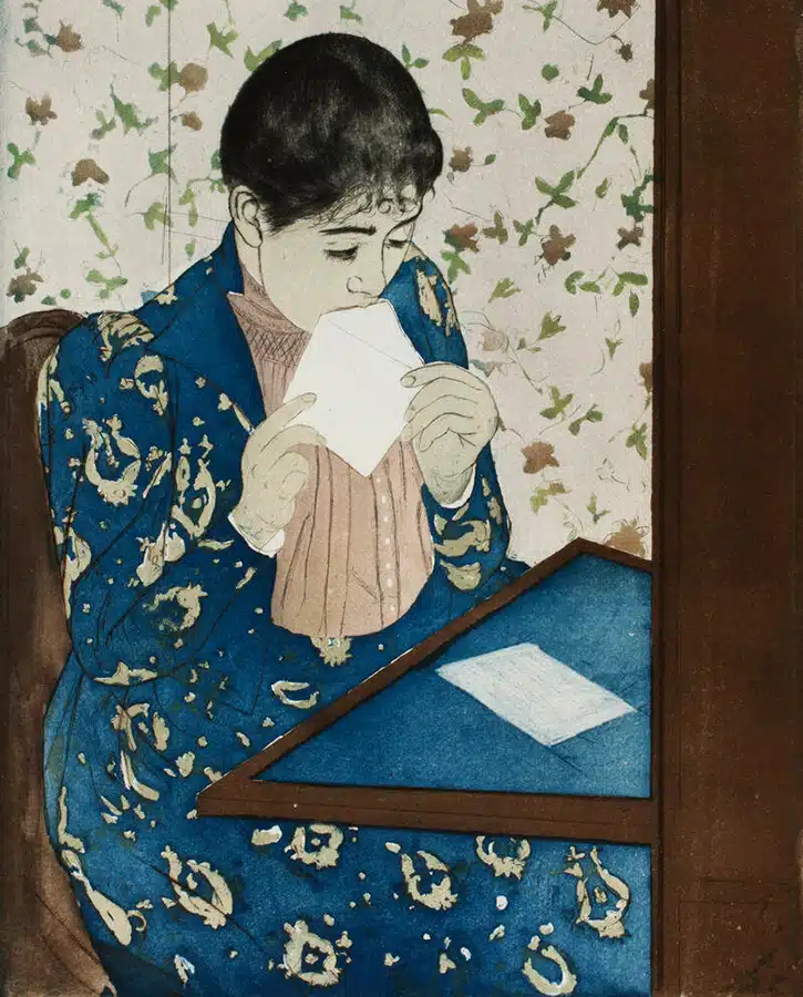 The Letter 1890-1891 - Mary Cassatt - detail